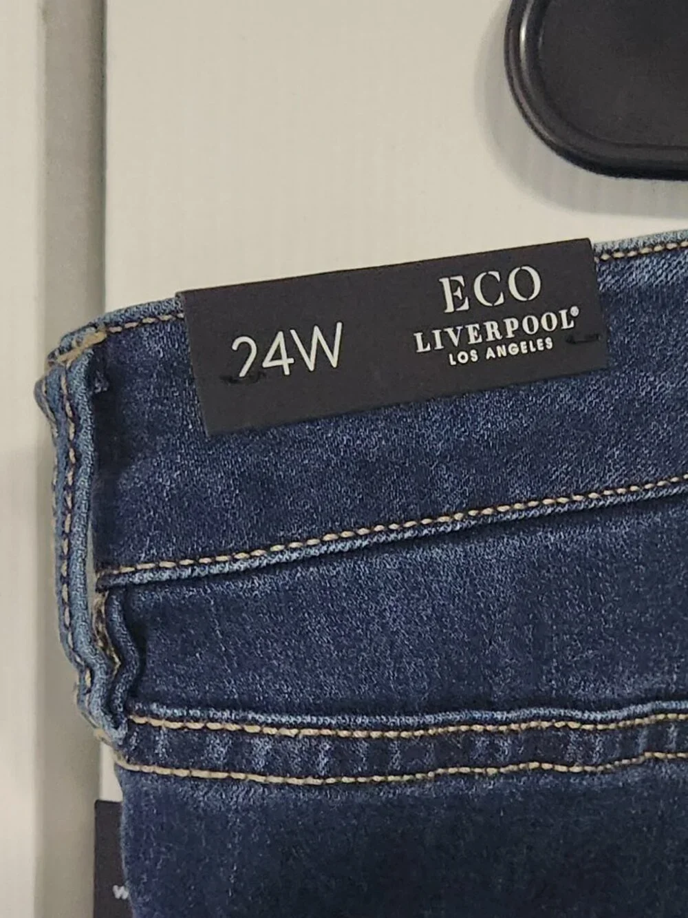 Liverpool Eco Abby Hi-Rise Skinny Ankle Jeans Plus Size 24W Dark Wash NWT